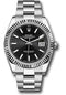 Rolex Steel and White Gold Rolesor Datejust 41 Watch - Fluted Bezel - Black Index Dial - Oyster Bracelet - 126334 bkio 2020 Papers